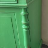Buffet parisien ancien patiné vert