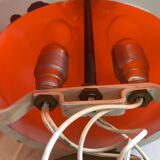 70's dual-light opaline lamp