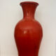 Large monumental vase in red terracotta