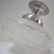 Ceiling lamp Art Deco frosted glass diamond decoration aluminum 30s