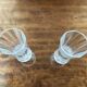 2 champagne flutes Cristal d'Arques model Lonchamp Vintage