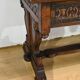 Table, bureau en chêne, style Néogothique – début XXème