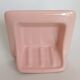 Porte savon en céramique rose