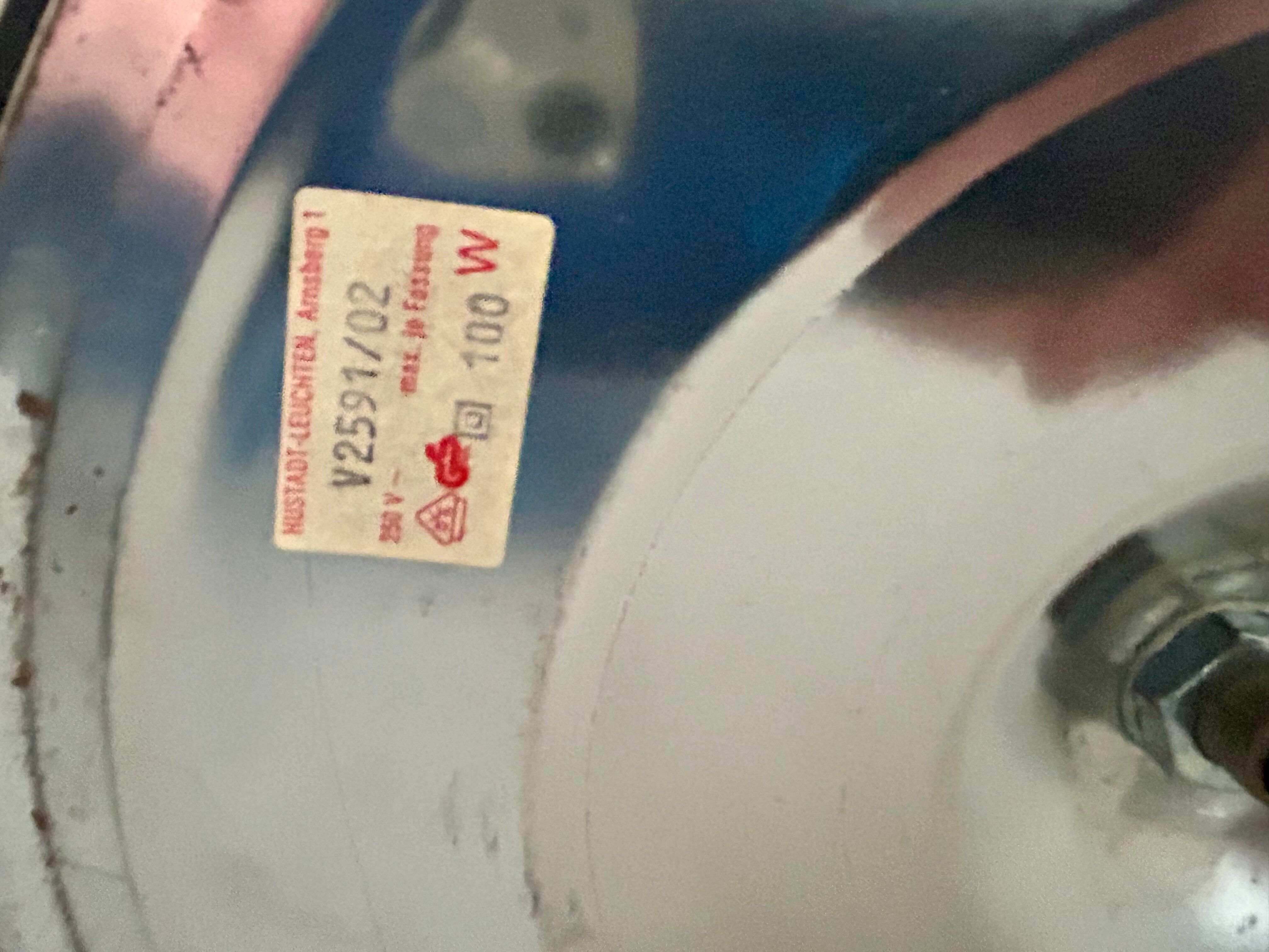 Vintage floor lamp with double spots Hudstadt Leuchten 1980
