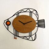 Fish midcentury clock