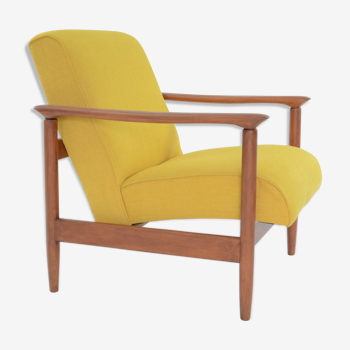 Yellow square armchair