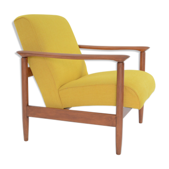 Yellow square armchair