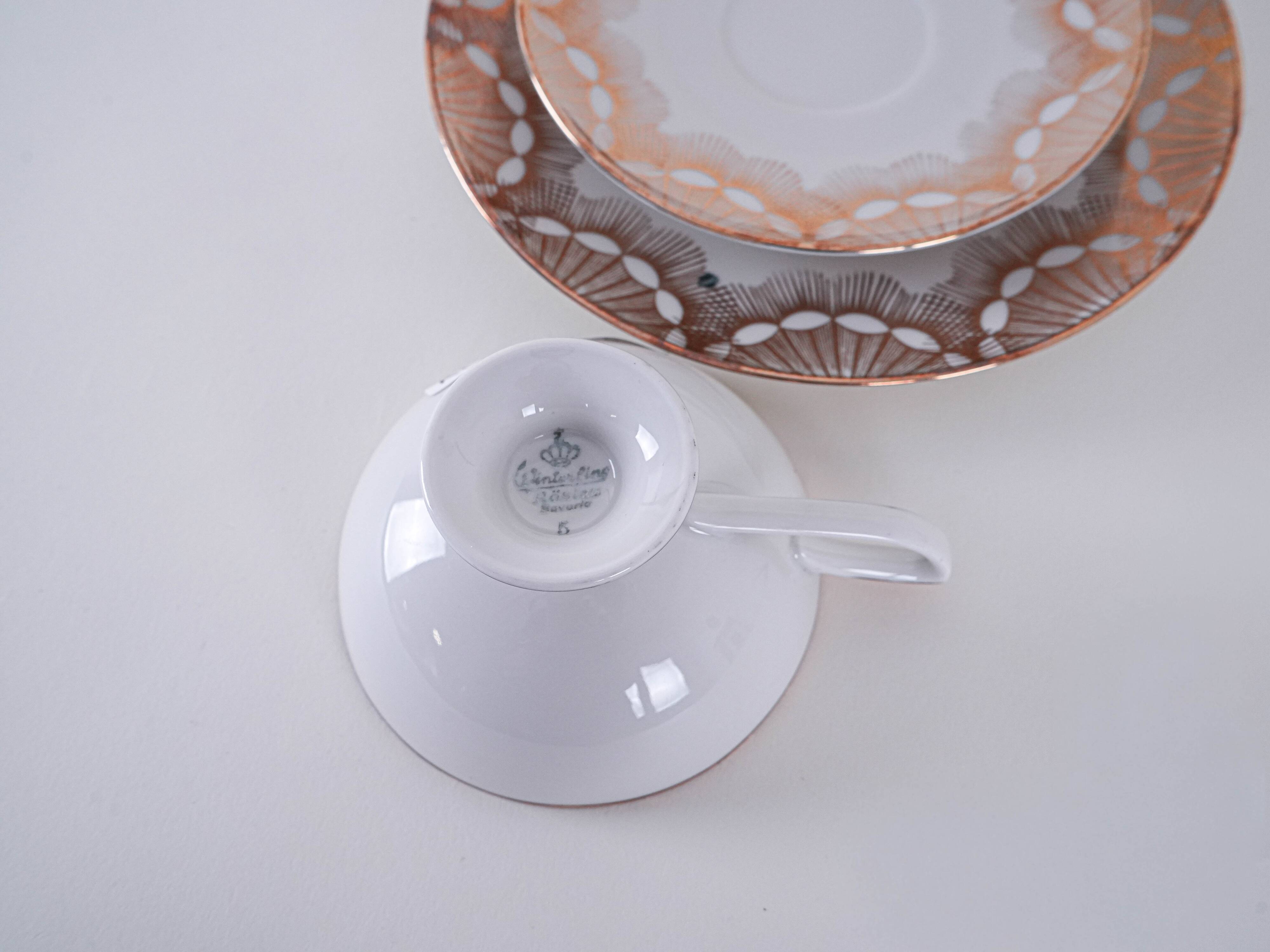 Porcelain cup, German design, 1940s, manufactured Bavaria