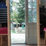 Old mirror wood decoration knot partition