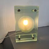 Italian Modern thick glass table lamp from 70s