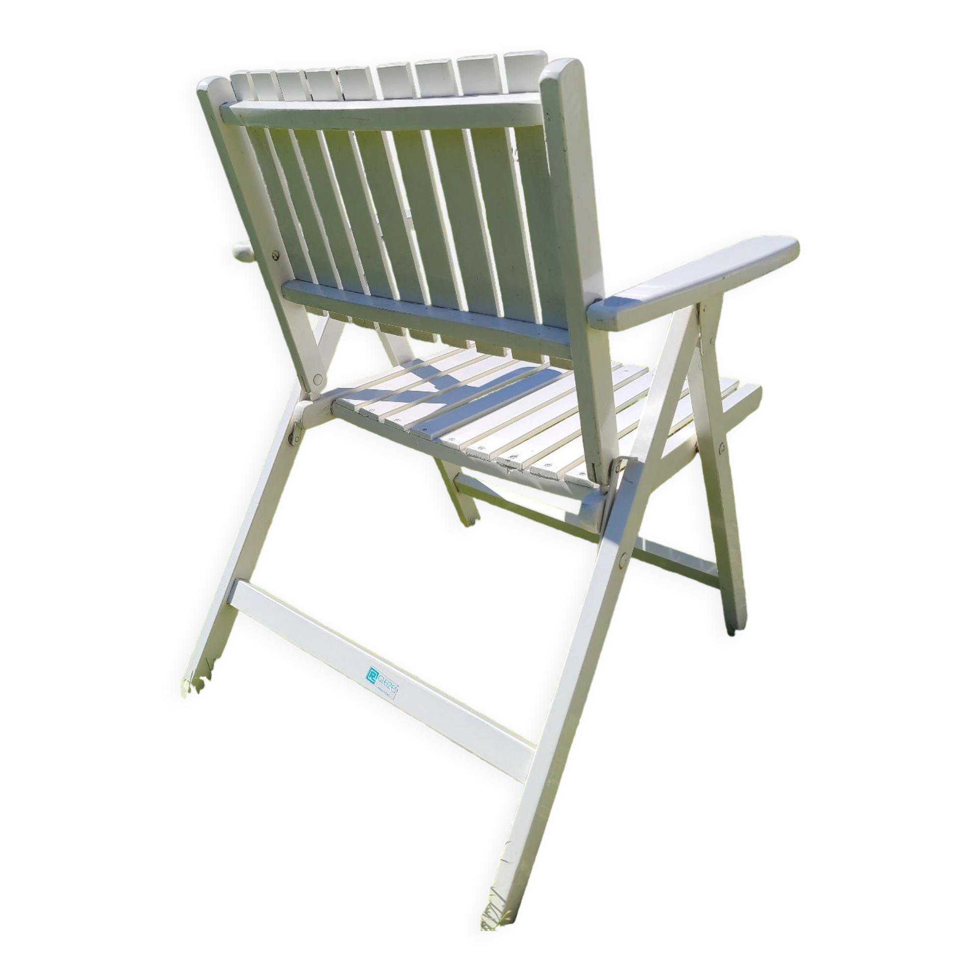 Garden chair in painted wood R gleizes circa 1960