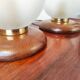 Pair of vintage ball lamps