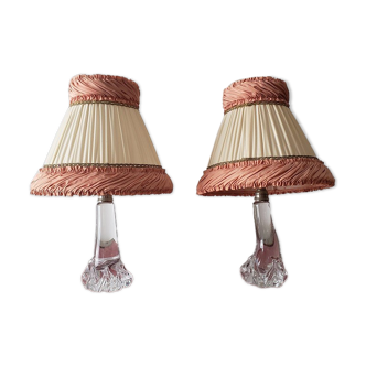 Pair of Baccarat lamps