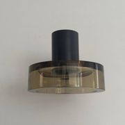 Simple wall light in glass and yellow-brown metal by Seguso, 1950s, Italy.