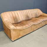 Vintage leather sofa set, 1960s