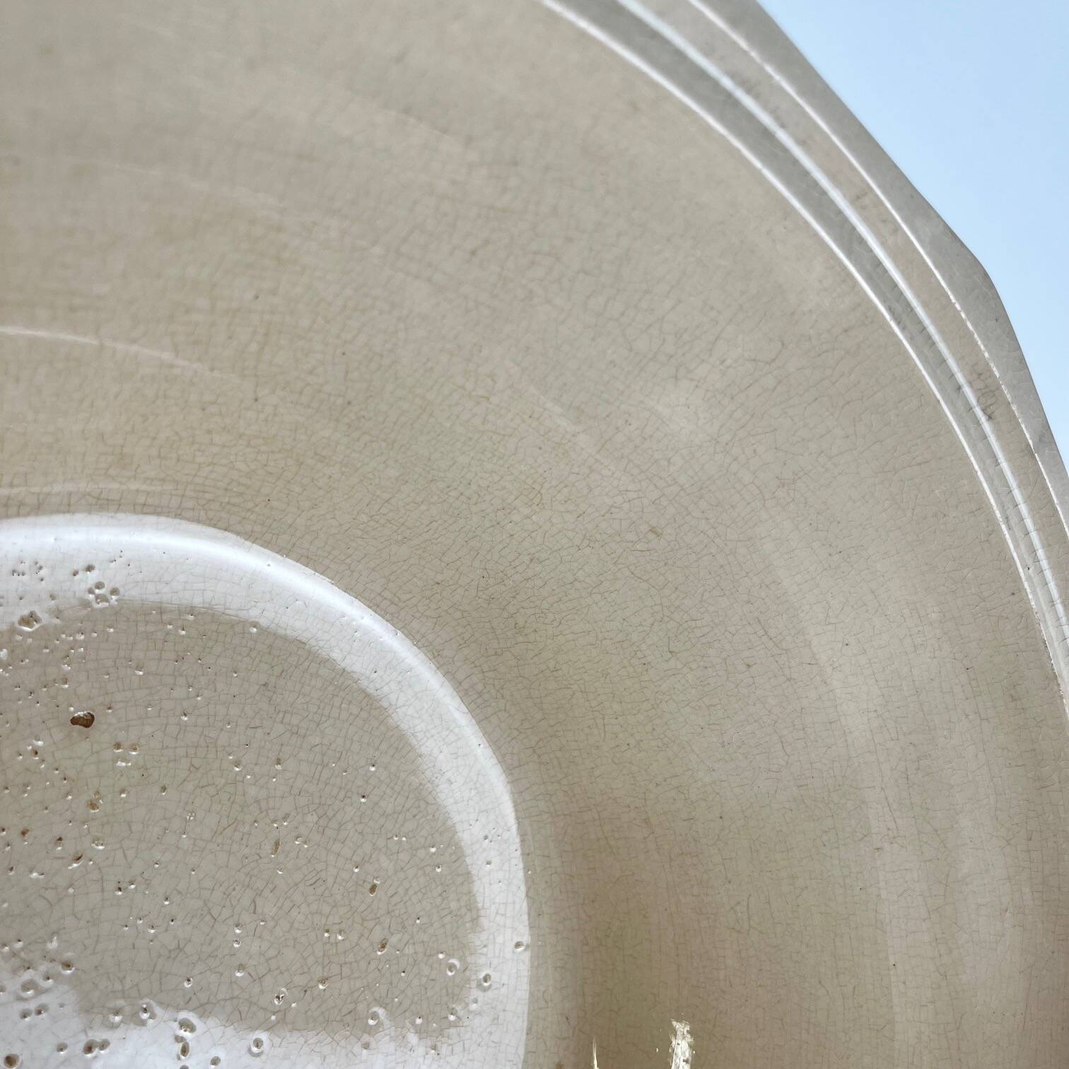 Salad bowl / soup tureen without lid Sarreguemines flower pattern, first me.