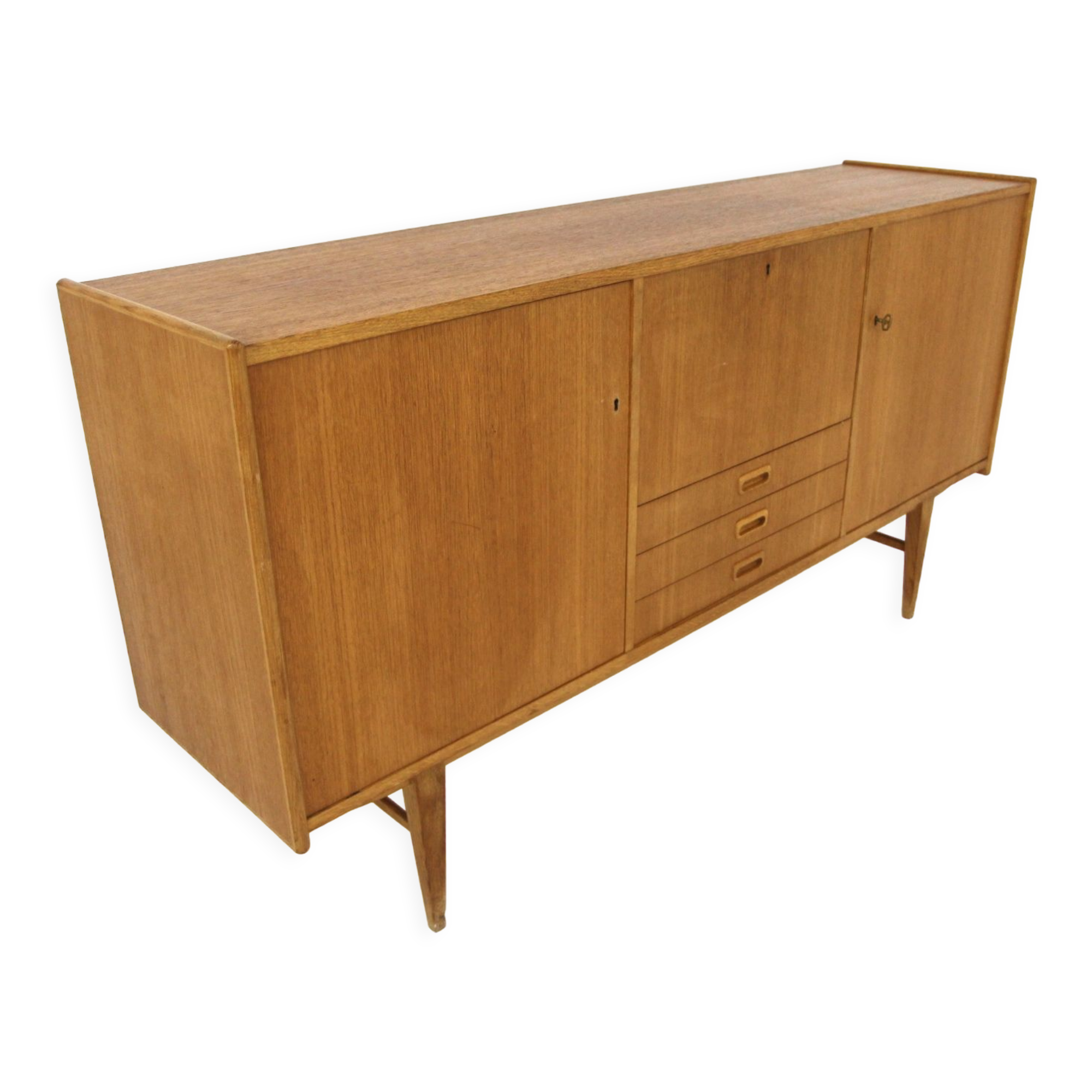 Scandinavian teak and oak enfilade, Sweden, 1960
