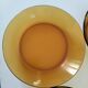 7 deep plates Duralex amber glass