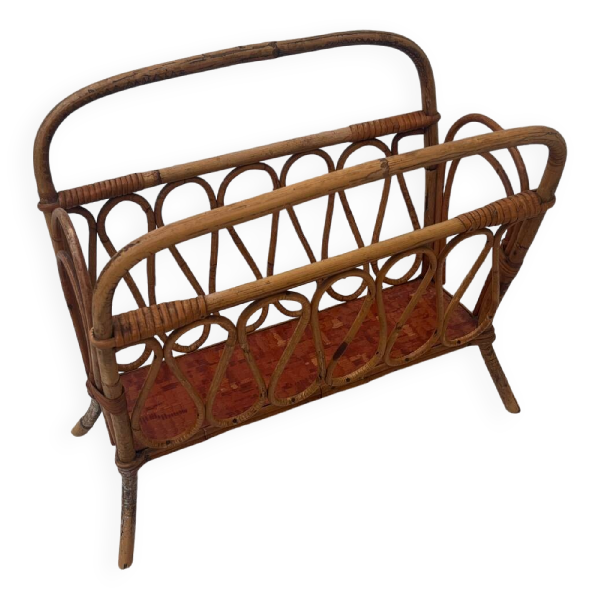Bamboo magazine rack
