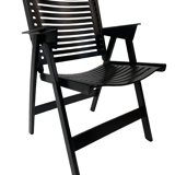 Chaise pliante slovène Rex Plywood pour Stol années 1950 en noir