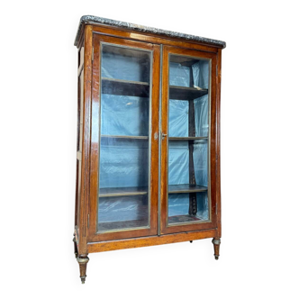 Fidelys Schey Louis XVI Period Mahogany Display Cabinet Stamped XVIII Eme Si
