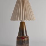 Unique Scandinavian Modern Brutalist Ceramic Table Lamp by Tilgmans, Sweden