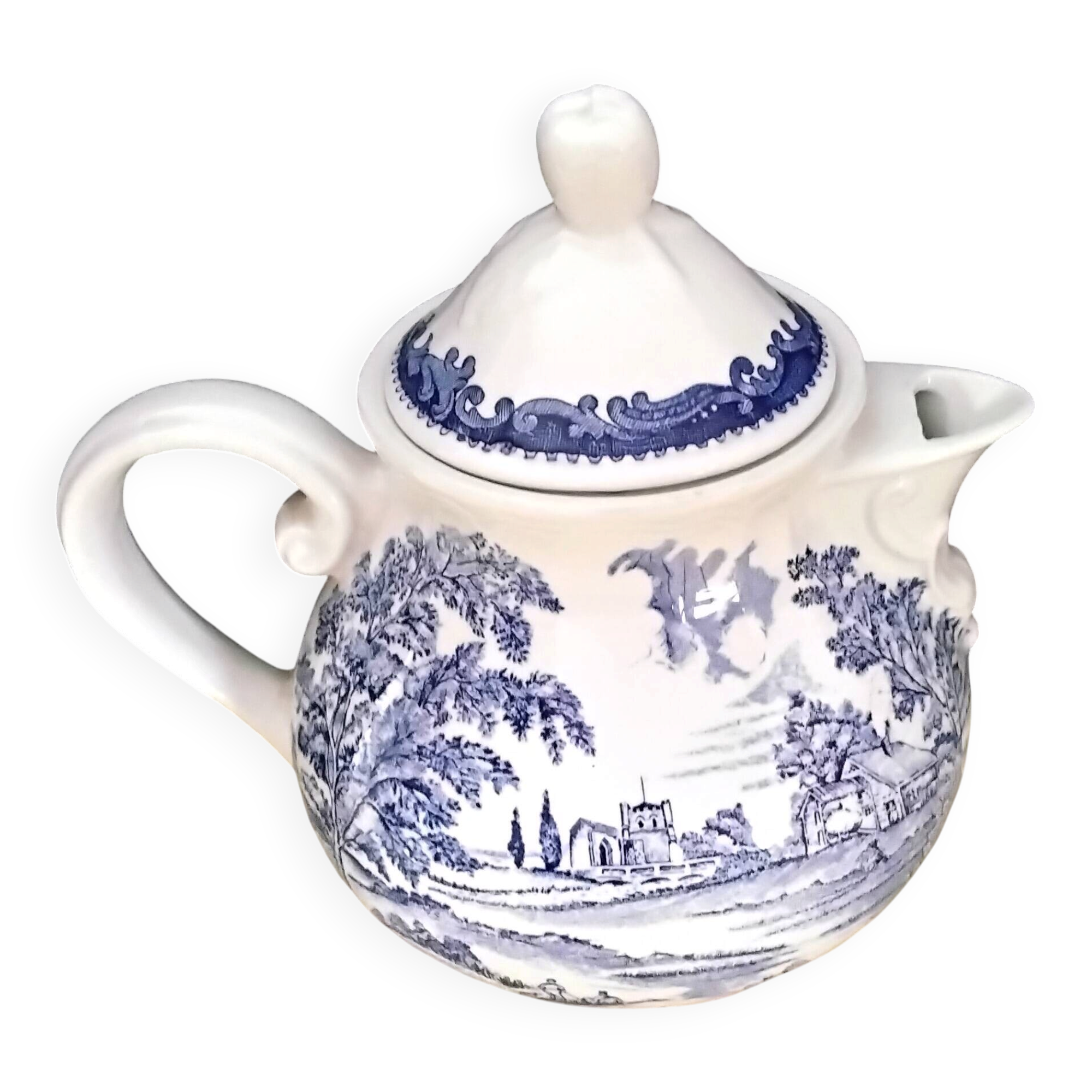 Lunéville earthenware teapot Model "English Style"