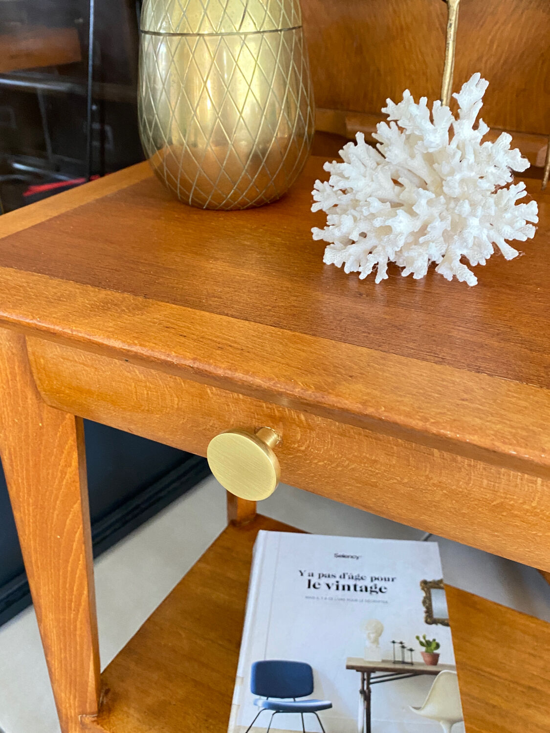 Vintage bedside table