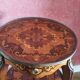Napoleon III side table with three tiers in marquetry – 19th century