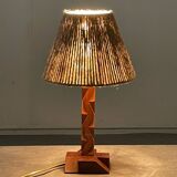 Vintage wooden lamp 1960