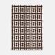 Mid-century GFM stool in geometric jacquard tweed by Dedar, E. Homa, Europe, 1960s.