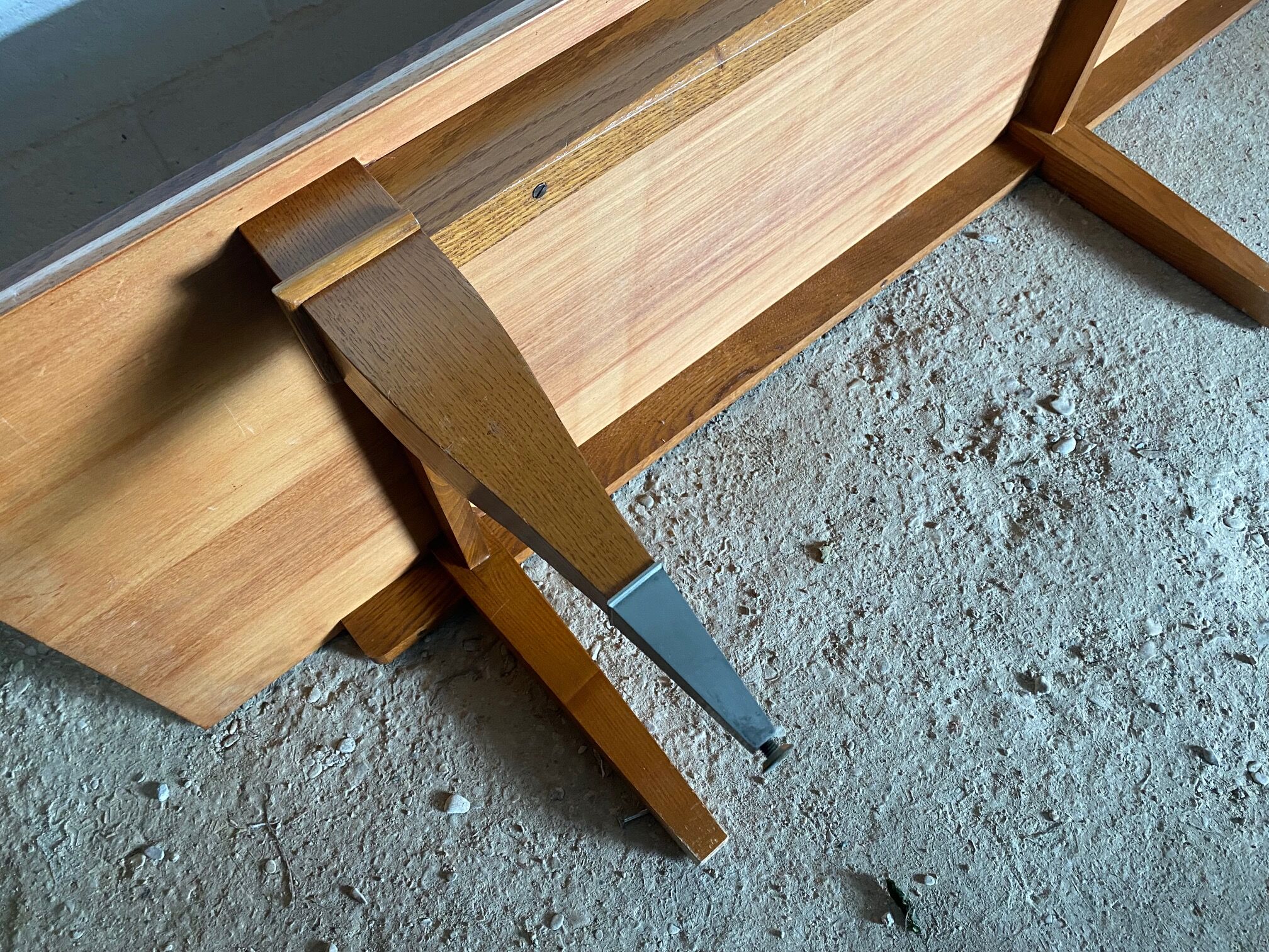 Scandinavian type oak and oak veneer cabinet nf 1950