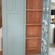Green Parisian wardrobe of solid wood grey