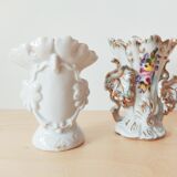 Set of 4 porcelain wedding vases