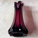Vintage VASE, Colorful Art Glass Finger Vase, Retro Finger Vase