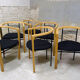 Set of 6 chairs, Italie, 1980