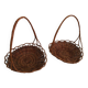 Duo of wicker baskets