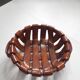 Woven ceramic cup imitating leather