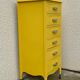 Chiffonnier vintage jaune poudré 1950