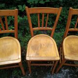 Series of four Luterma bistro chairs