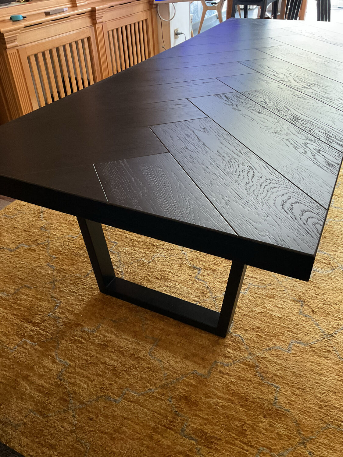 Herringbone table