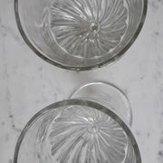 Duo of absinthe glasses late nineteenth century