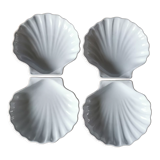 4 Émile Henry shell-shaped dishes