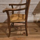 Straw armchair.