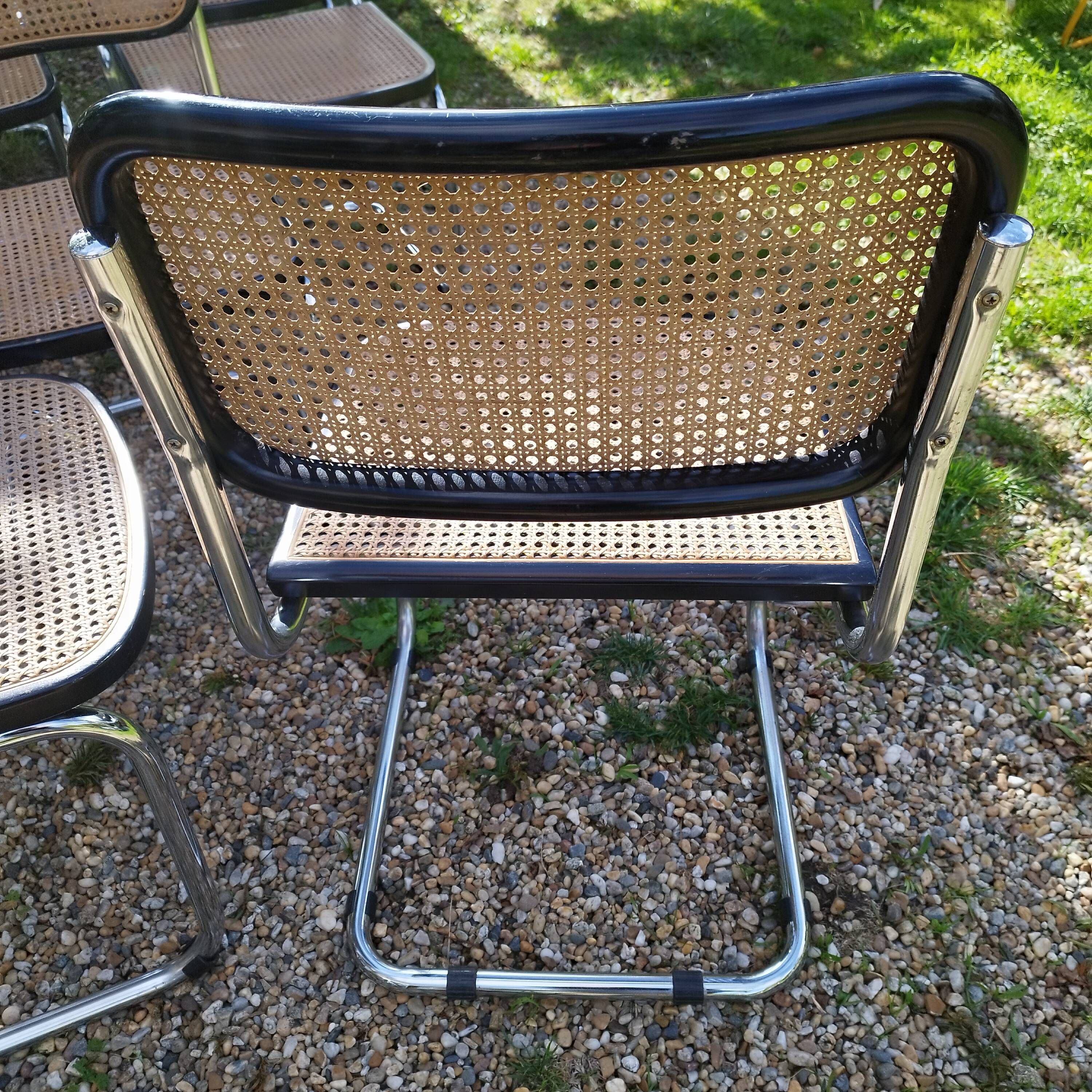 Vintage style chairs Cesca B32 Marcel Breuer