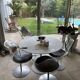 Set of 4 "Champagne Chair" chairs by E & E Laverne – Formes Nouvelles - 60'