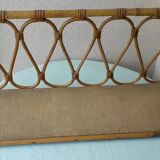 Rattan wall shelf