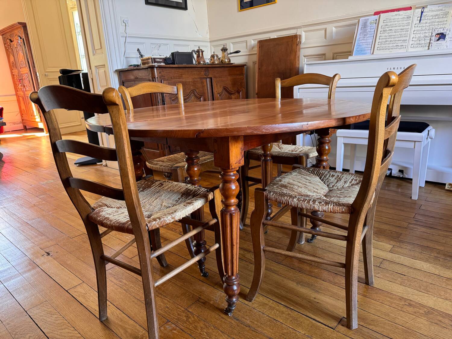 6 Louis Philippe style chairs