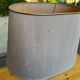 Large vintage 70s table lamp Maison Le Dauphin in brass & ceramic cr