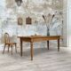 Solid wood farmhouse table